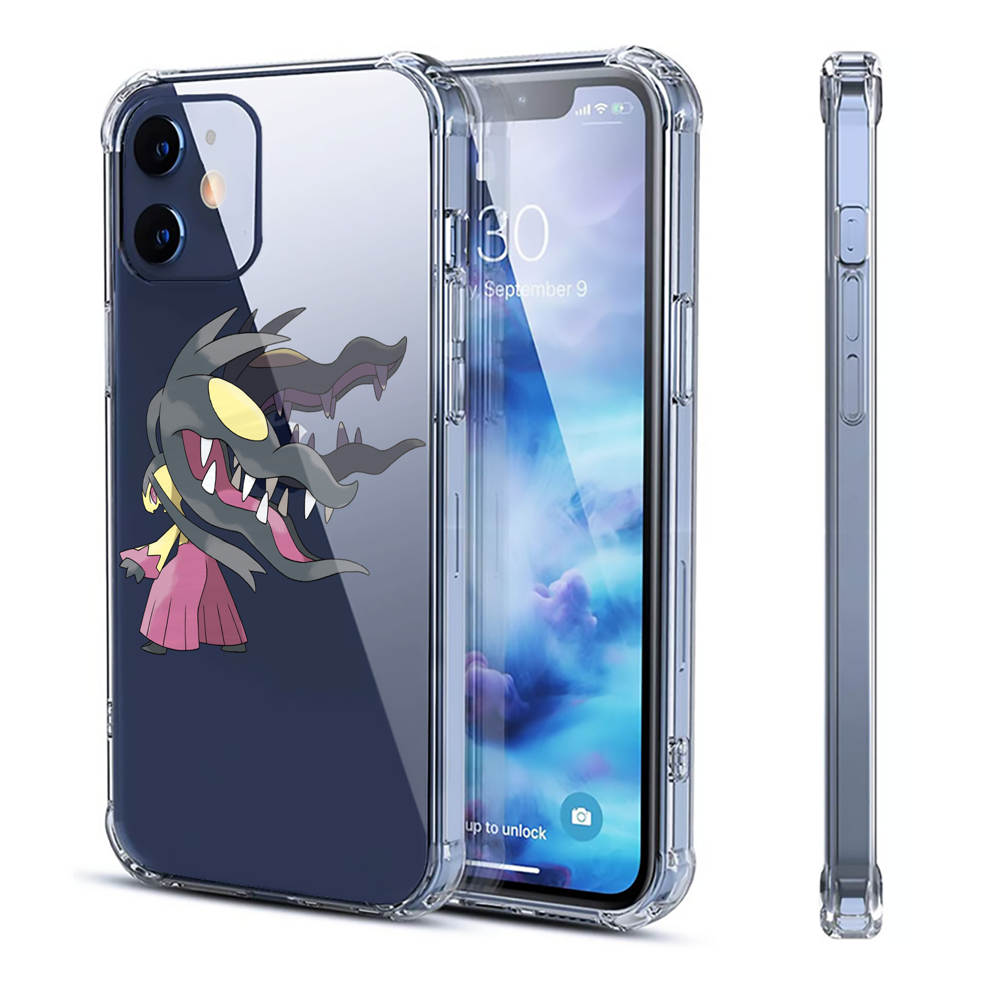 （画像用） ポケットモンスター Pokémon 【iPhone 12シリーズ対応】透明スマホケース（クリアソフトケース）